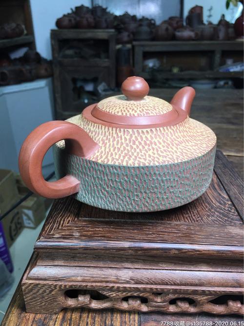 手工紫砂壶内壁网格纹