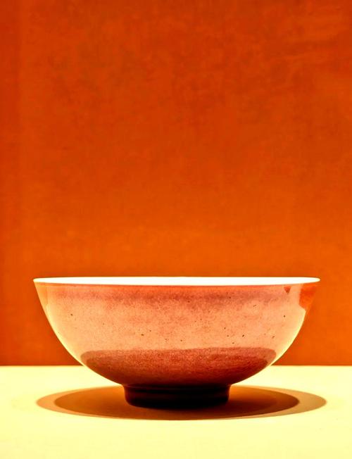 美国博物馆豇豆红瓷器