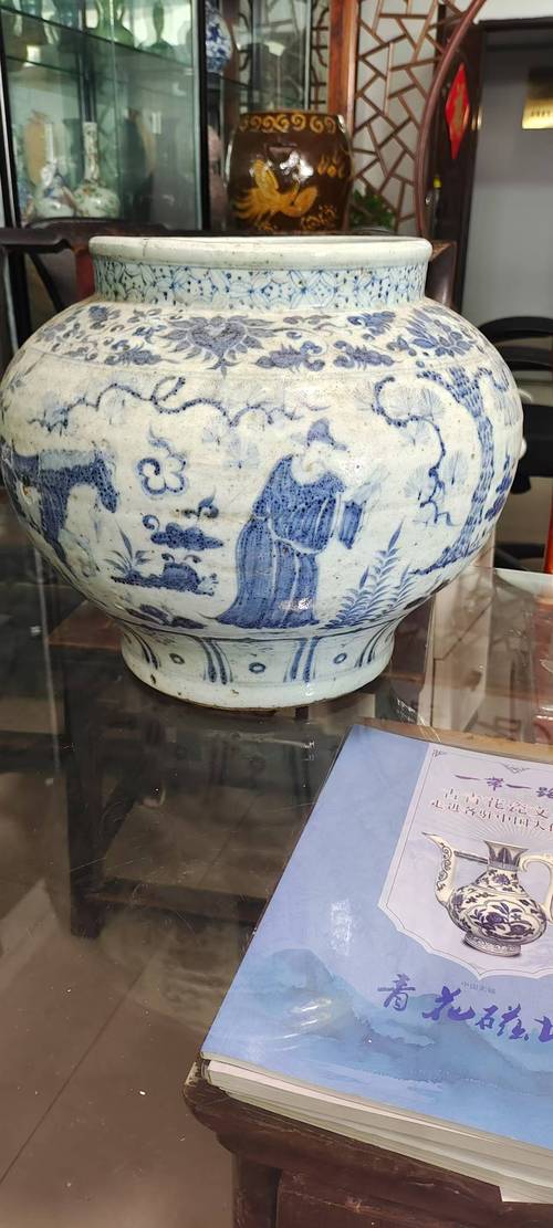 元代青花人物故事瓷器