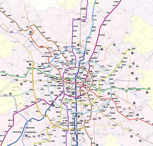 成都市地铁规划图高清