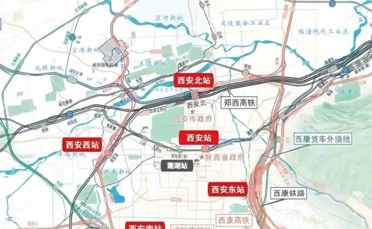 西安至成都高铁路线图